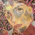 Goddess 60 x 42cm Mixed Media on Board